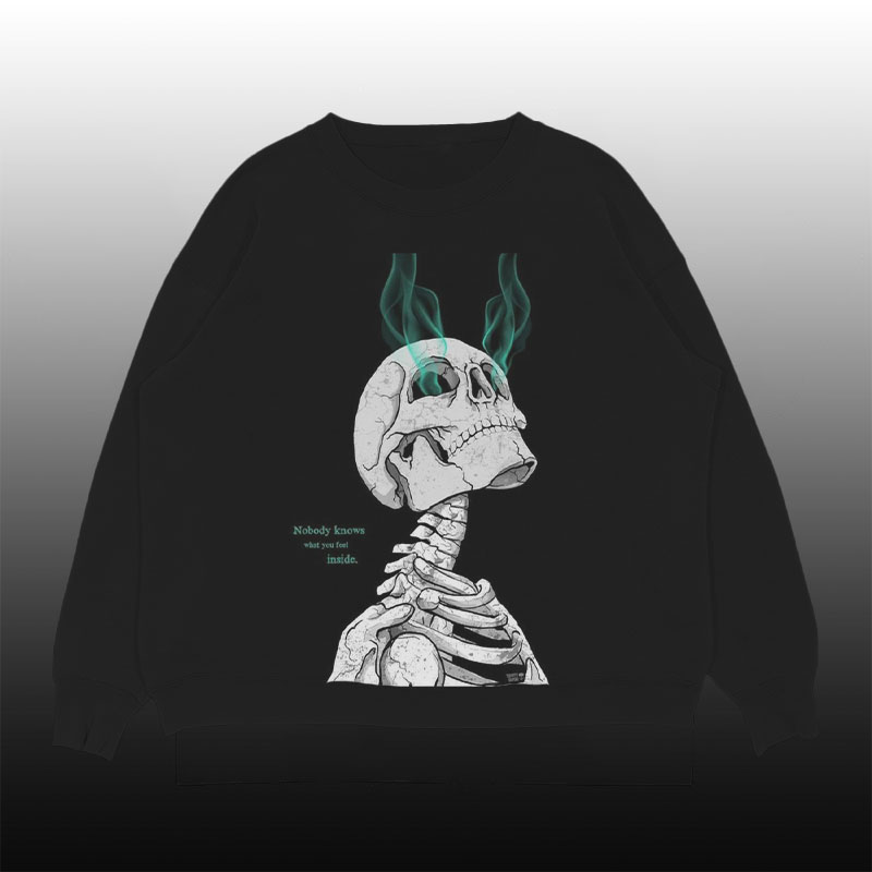 Screaming Skull Crew Neck Sweatshirt