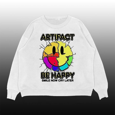 Artifact Be Happy Crew Neck Sweater