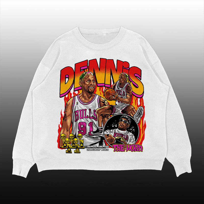 Basketball Legends Worms Crew Neck Sweatshirt