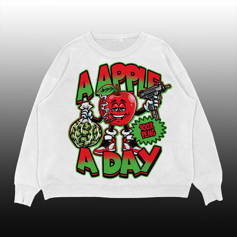 Apple A Day Crew Neck Sweater