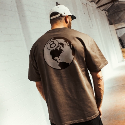 Hip Hop 8 Earth Graphic Cotton T-Shirt