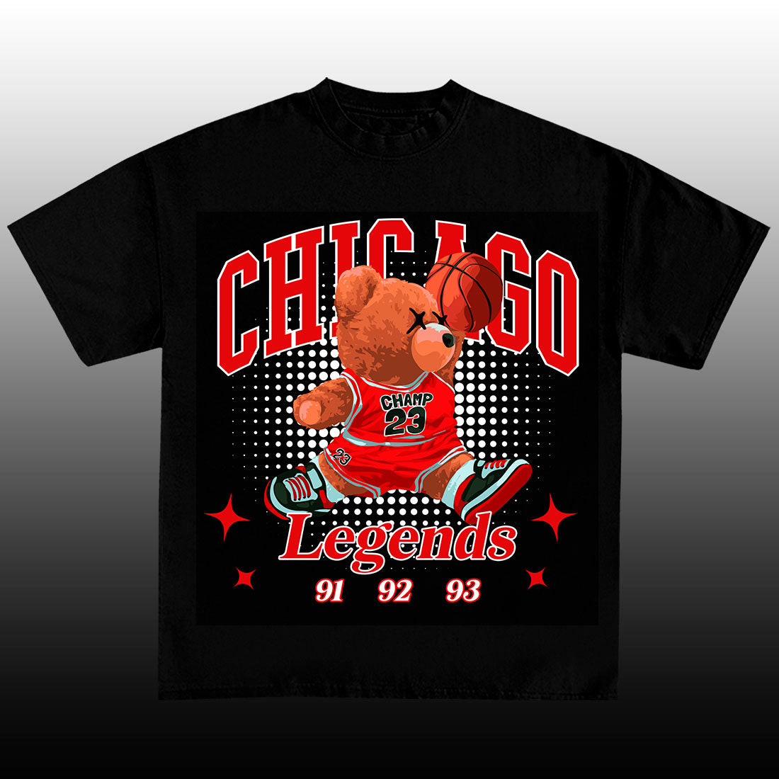 Chicago Bears Basketball T-Shirt