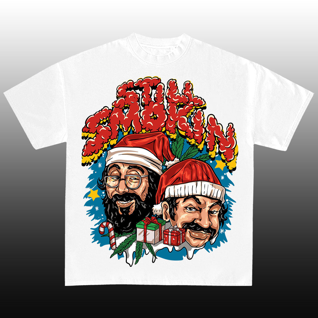 Still Smoking Christmas T-shirt