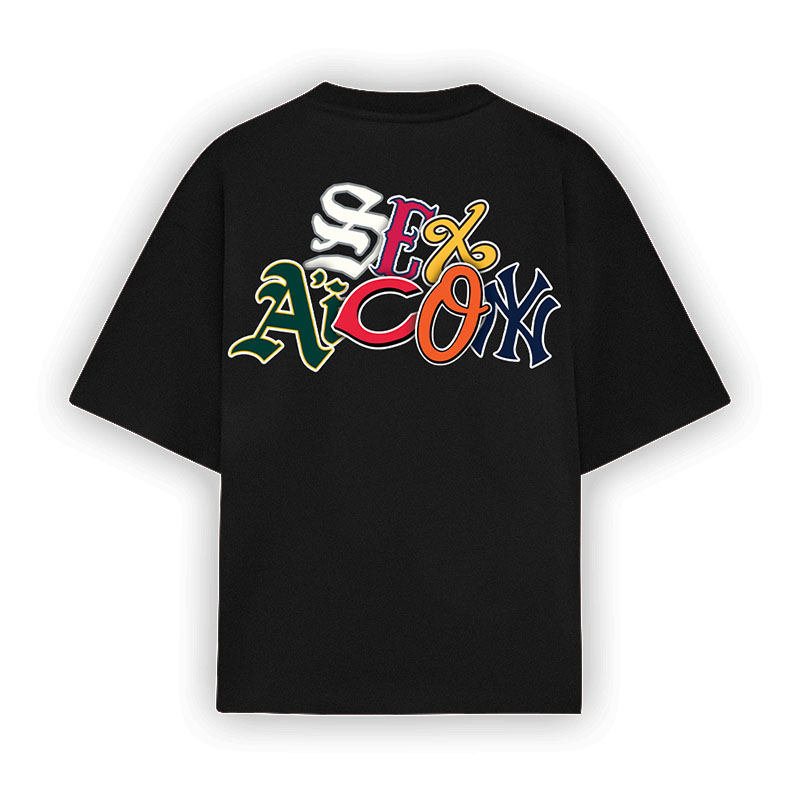 Hip Hop Colorful Letter T-Shirt