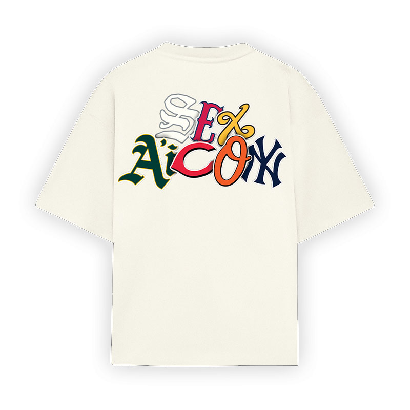 Hip Hop Colorful Letter T-Shirt