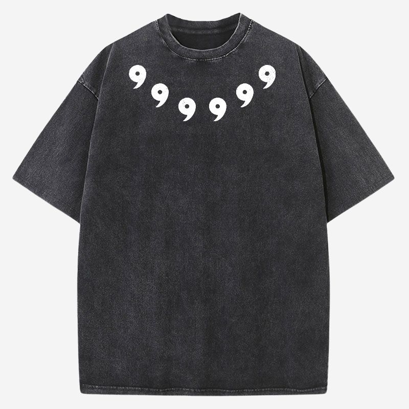 6 Paths Vintage Washed Cotton T-Shirt