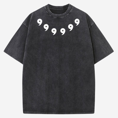 6 Paths Vintage Washed Cotton T-Shirt