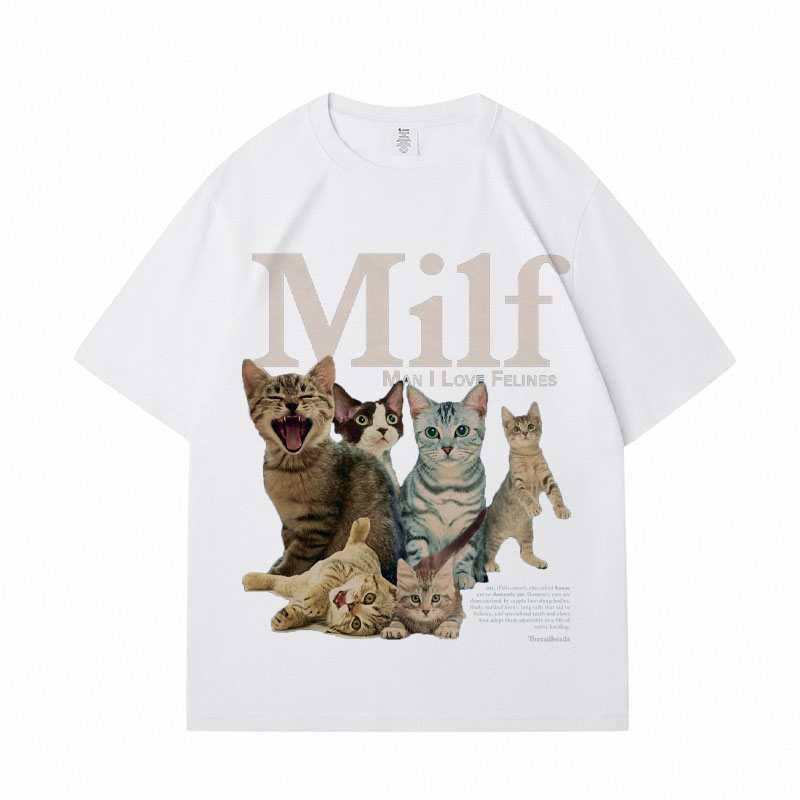 Man I Love Feline Cotton T-Shirt