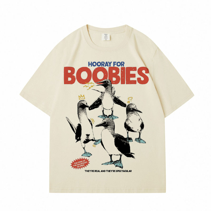 Hooray For Boobies Cotton T-Shirt