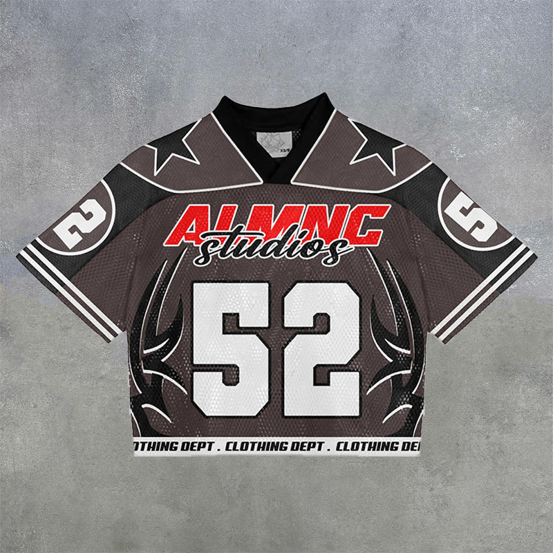 No.52 Graphic Print Short Sleeve Jersey