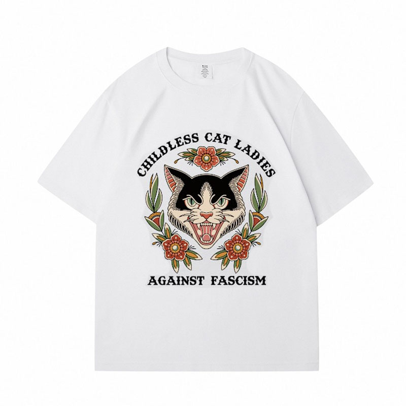 Childless Cat Lady Cotton T-shirts