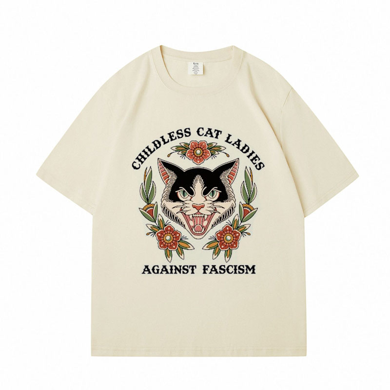 Childless Cat Lady Cotton T-shirts