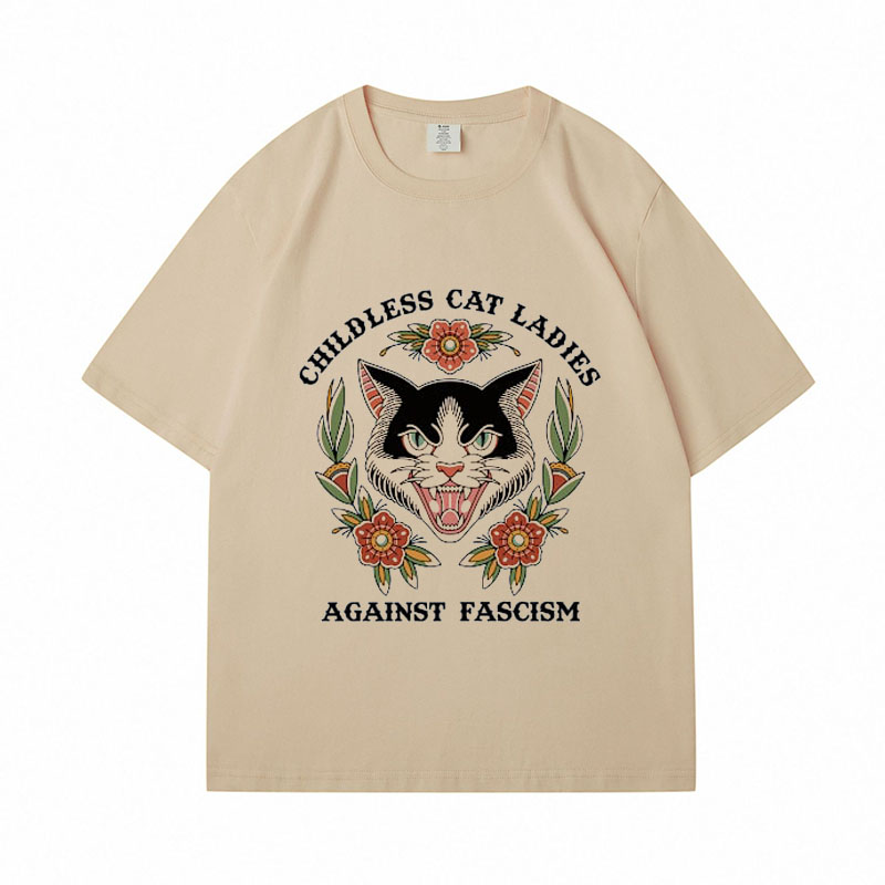 Childless Cat Lady Cotton T-shirts