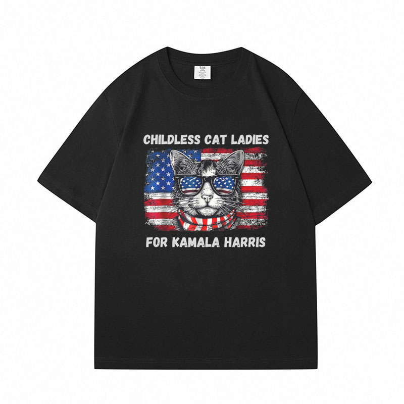 Childless Cat Lady Cotton T-shirts