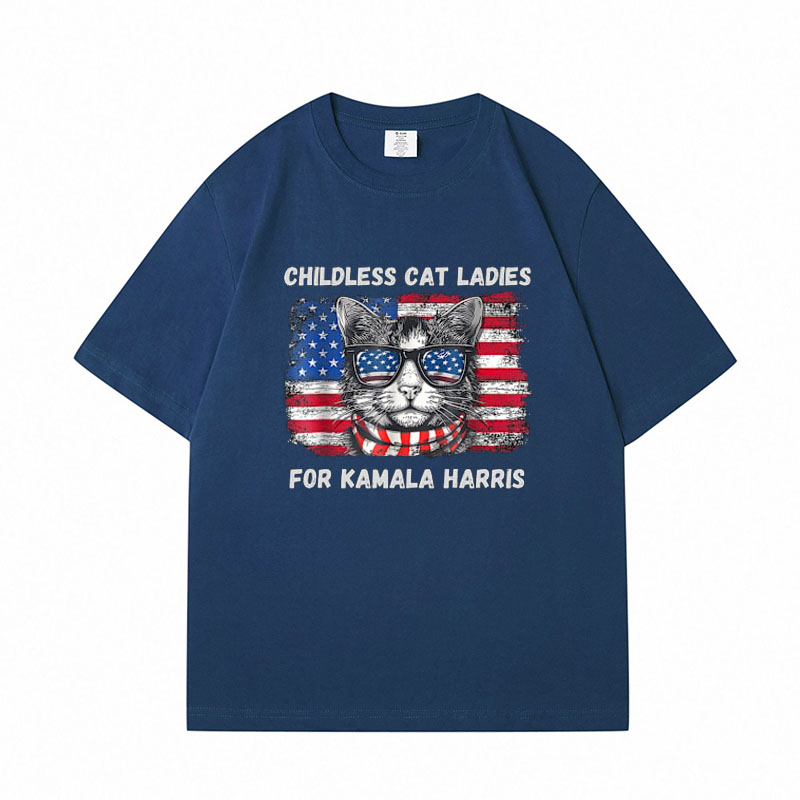 Childless Cat Lady Cotton T-shirts