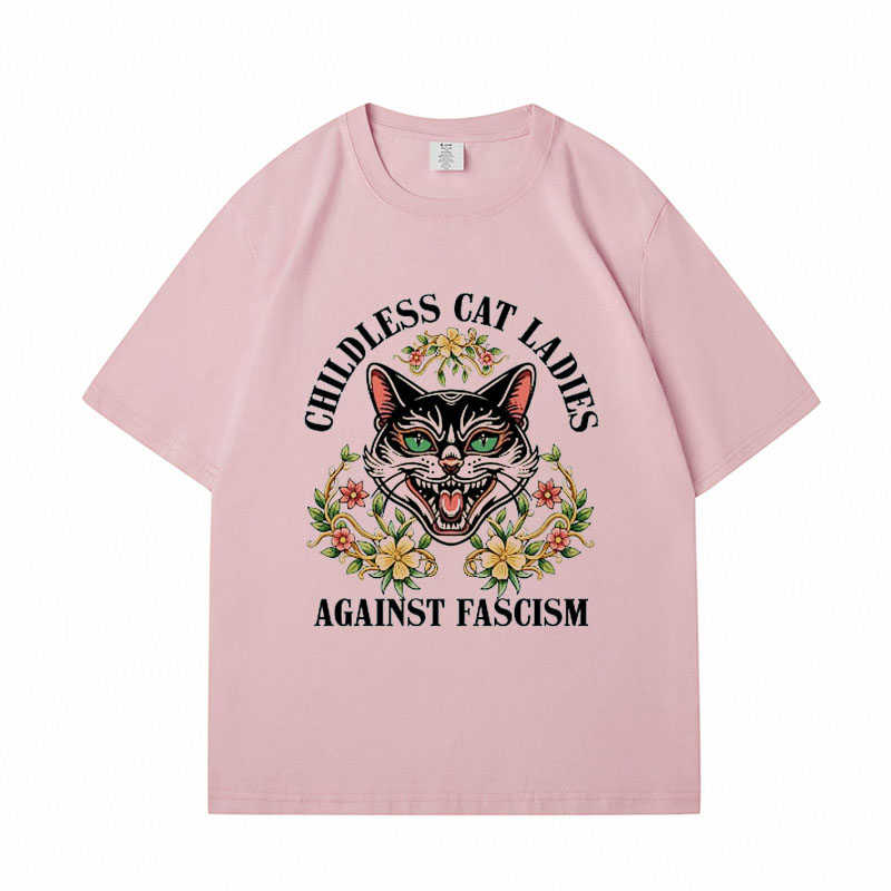 Childless Cat Lady Cotton T-shirts