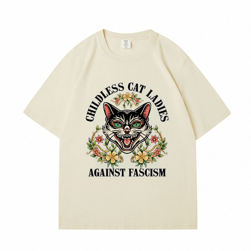 Childless Cat Lady Cotton T-shirts