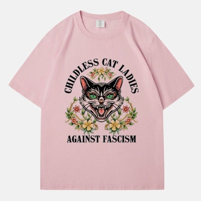 Childless Cat Lady Cotton T-shirts