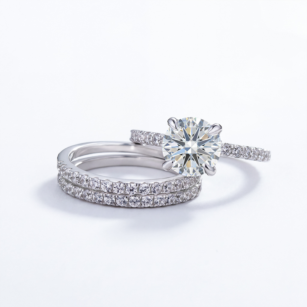 4.5ct Round Brilliant Cut Wedding Ring Set