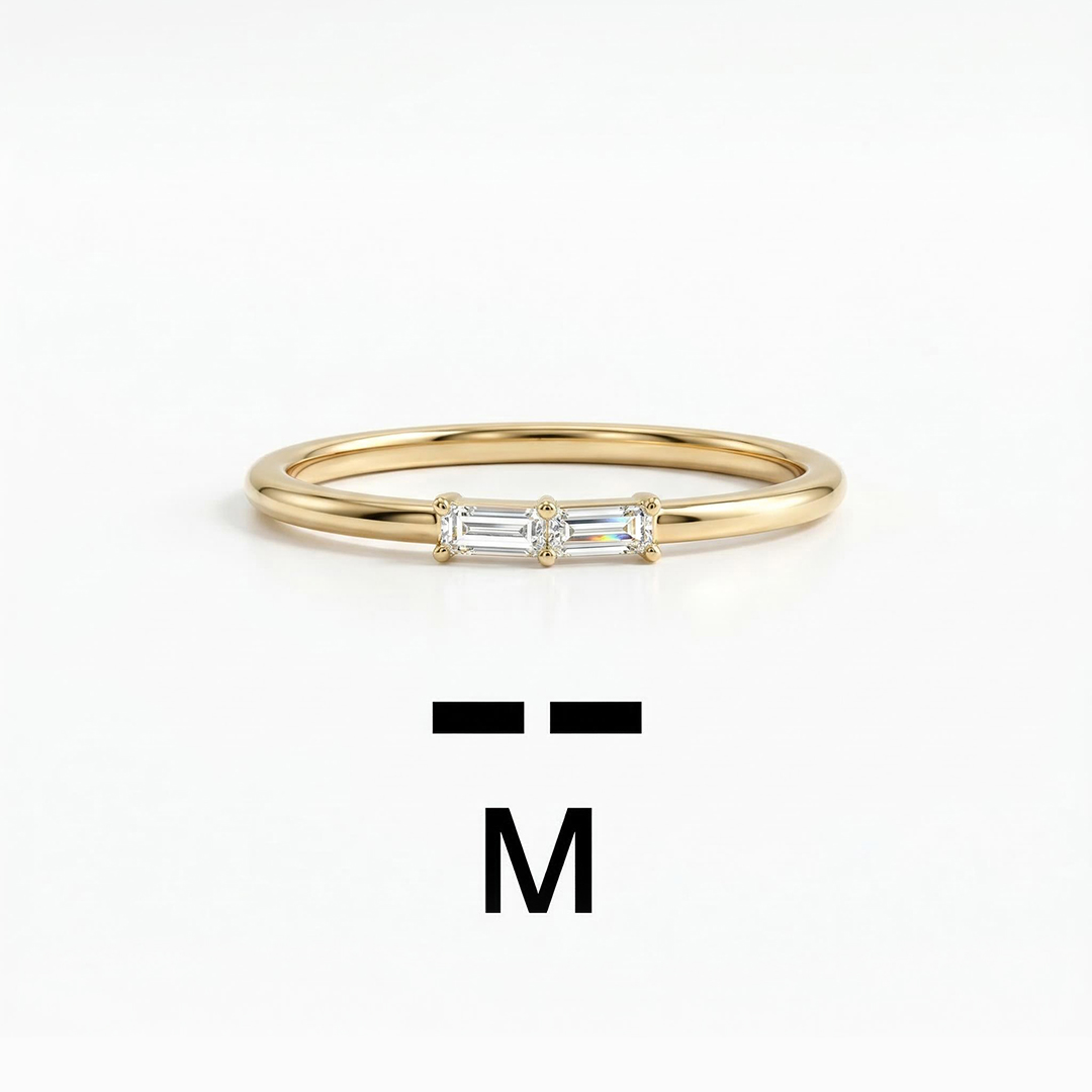 Letters/Alphabet Morse Code Ring