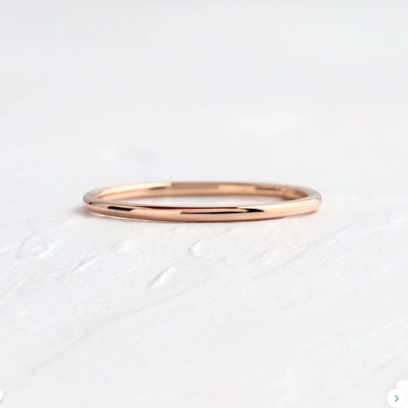 Smooth and Skinny Thin Ring