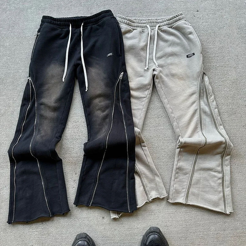 Hip Hop Zipper Design Casual Pants