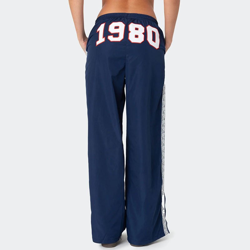 Y2K Digital Print Lace Sweatpants