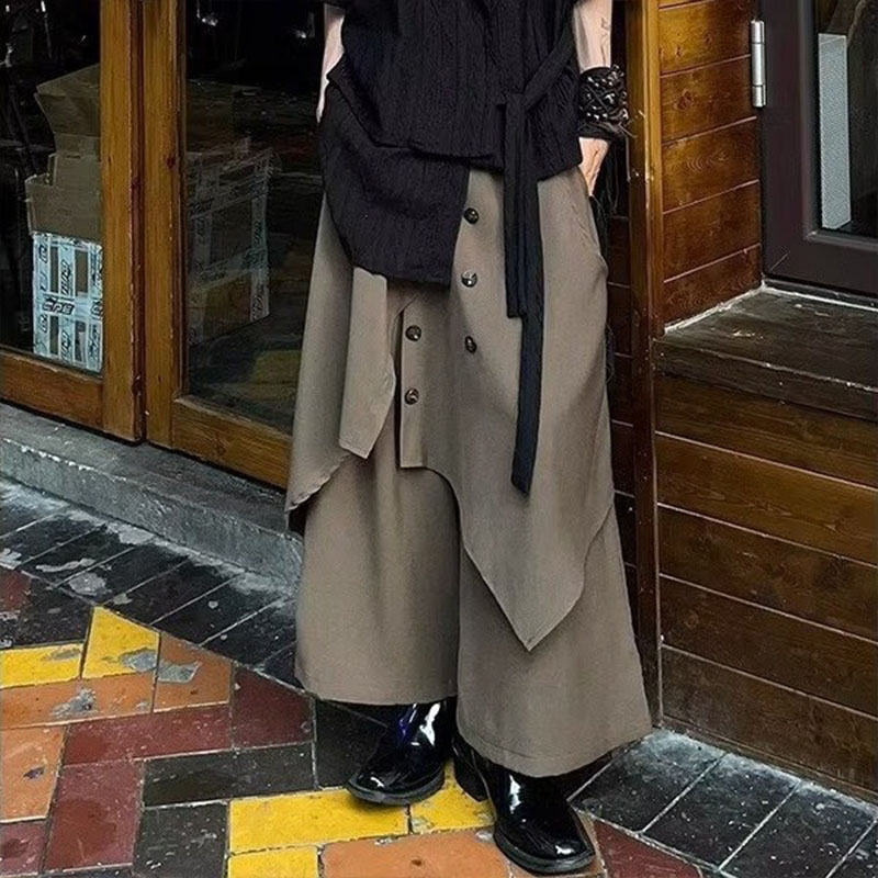 Japanese Stacked Yamamoto Style Irregular Casual Pants