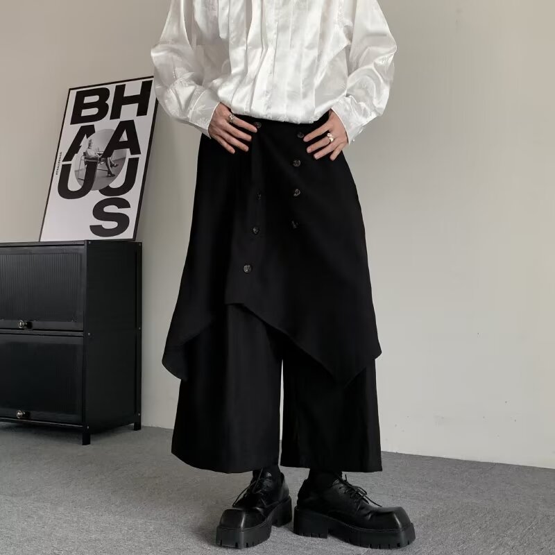 Japanese Stacked Yamamoto Style Irregular Casual Pants