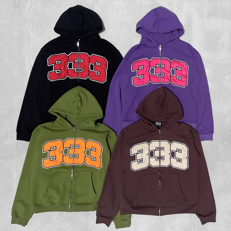 Hip Hop Digital Print Zipper Hoodie