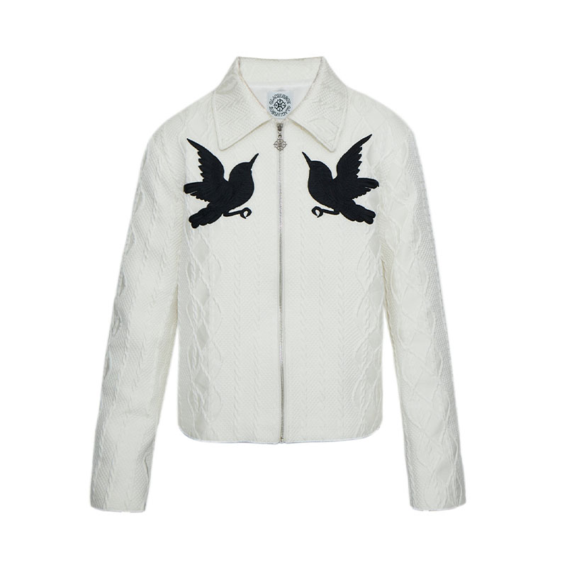 Hipster Genbird Embroidered Jacquard Jacket