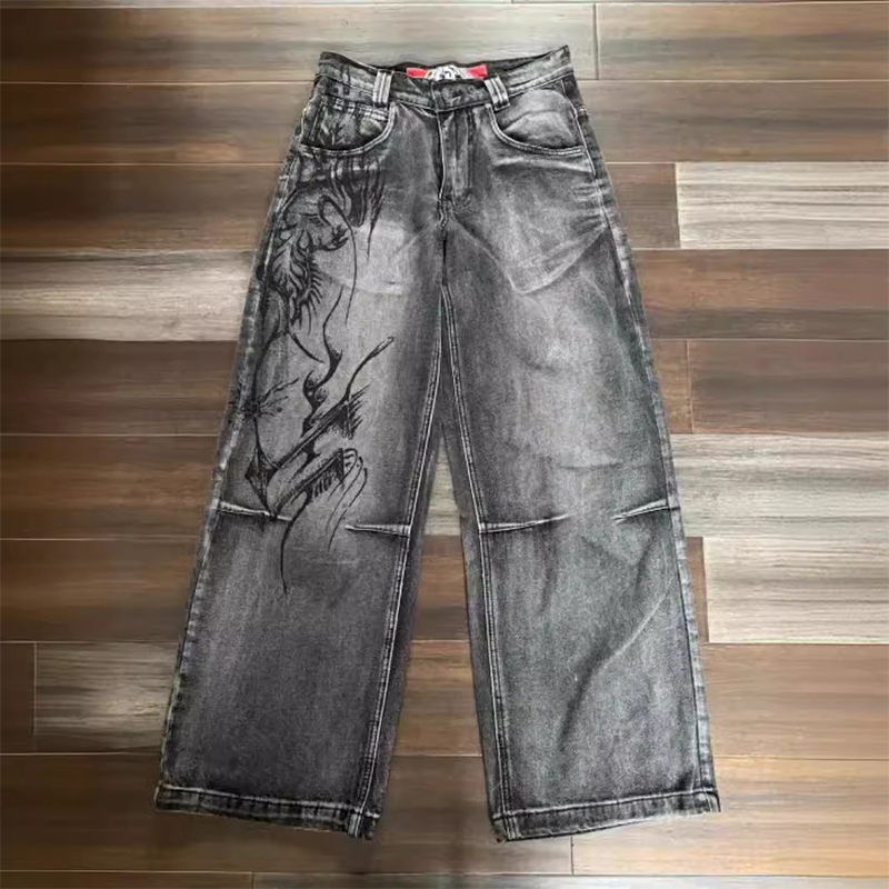 Hip Hop Vintage Aged Jeans