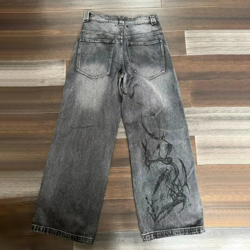 Hip Hop Vintage Aged Jeans