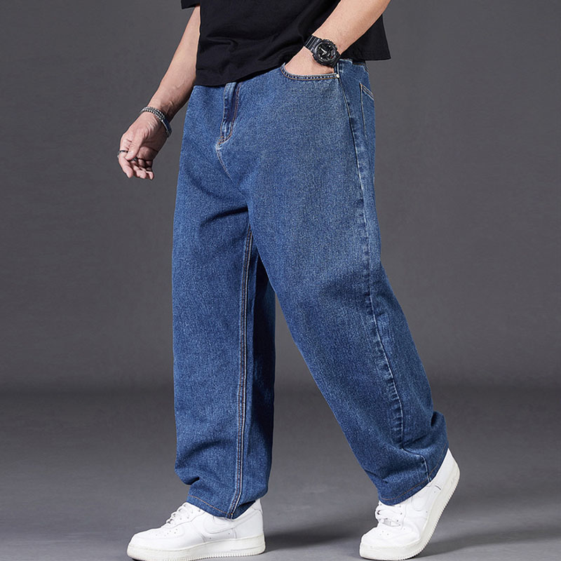 Plus Size Solid Color Elastic Waist Jeans