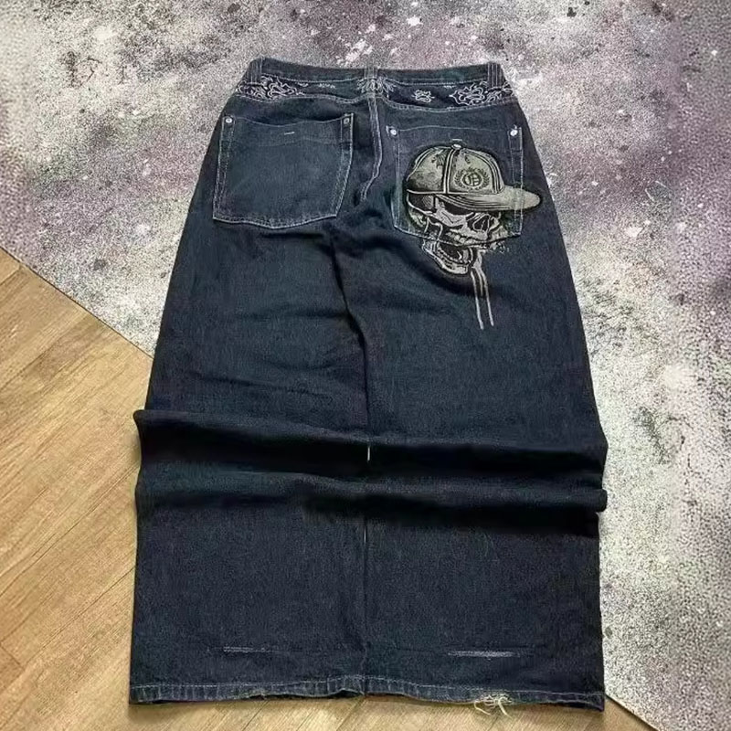 Y2K Skull Jeans