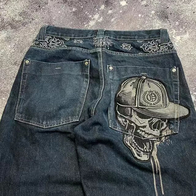 Y2K Hip Hop Skull Jeans