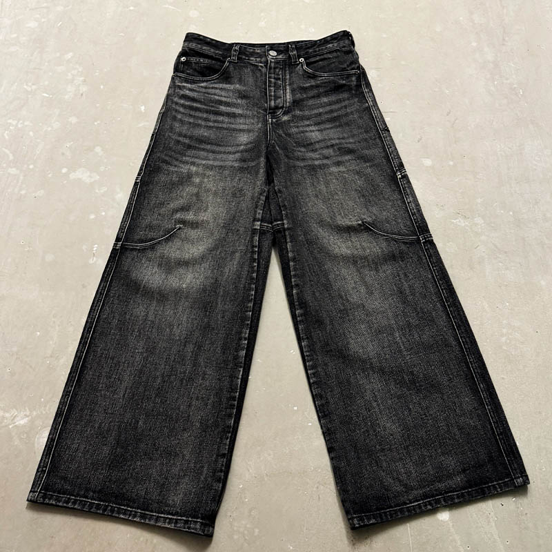 Hip Hop Washed And Distressed Jeans