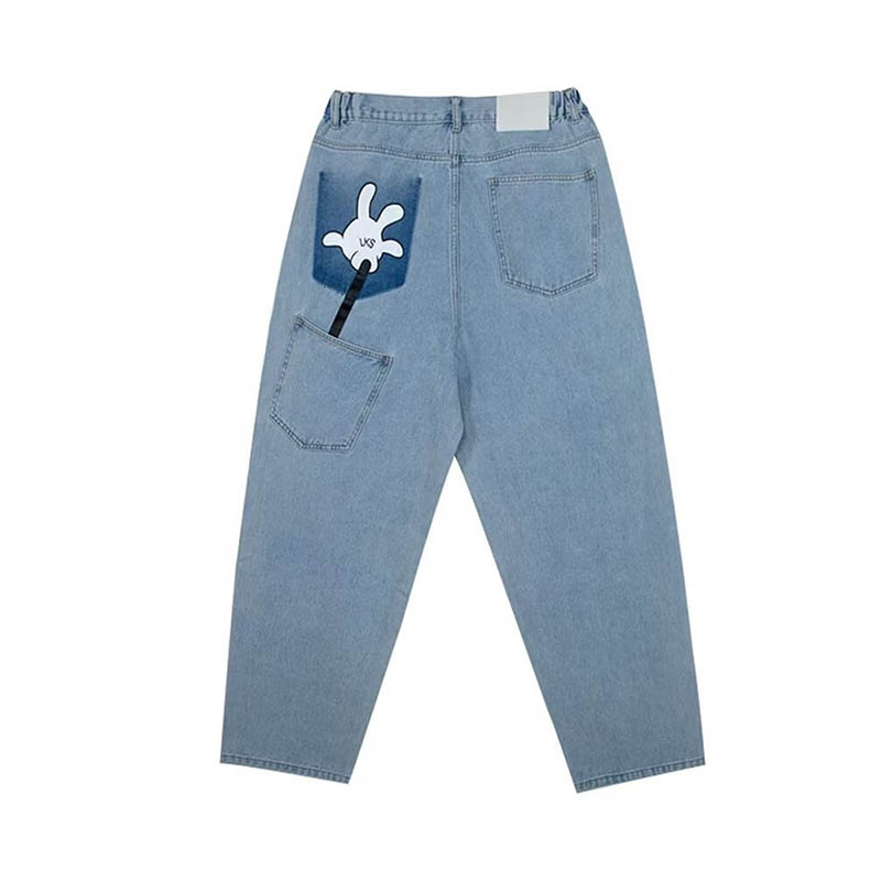 Y2K Cartoon Pattern Jeans