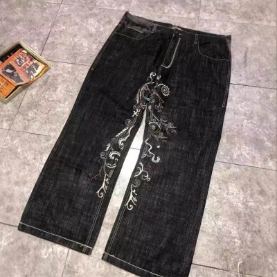 Vintage Aged Embroidered Jeans