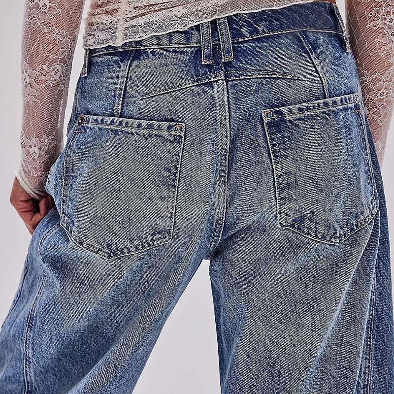 Hip Hop Washed Lantern Jeans