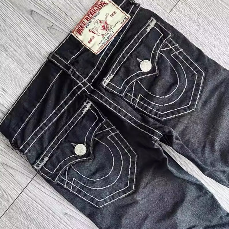 Vintage Washed And Distressed Jeans