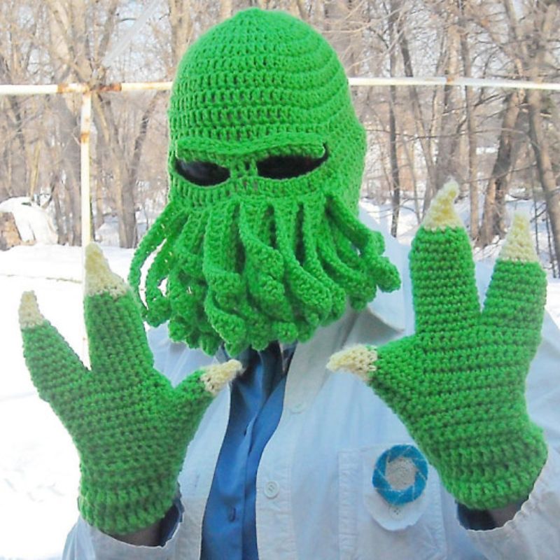 Halloween Funny Octopus Knit Hat