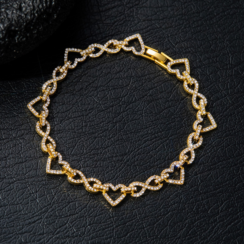 Iced Out Infinity Heart Bracelet Iced Out Infinity Heart Bracelet
