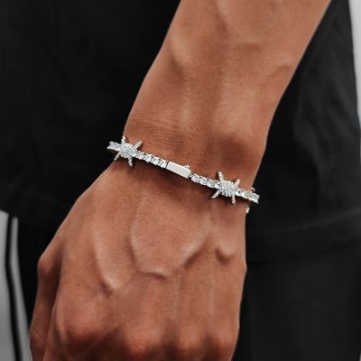 Iced Out Thorns Tennis Bracelet