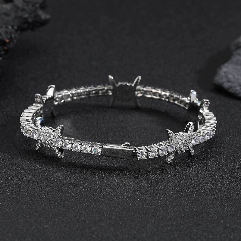 Iced Out Thorns Tennis Bracelet