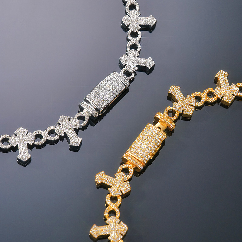 Iced Out Cross Infinity Chain