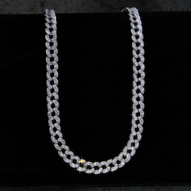 Iced Out 10mm Baguette Cut Chain