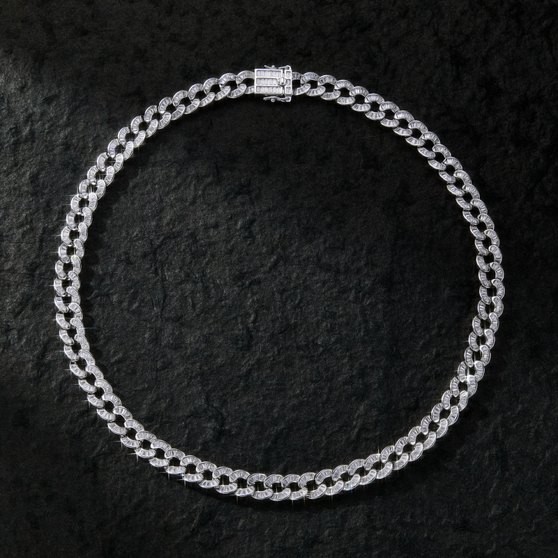 Iced Out 10mm Baguette Cut Chain