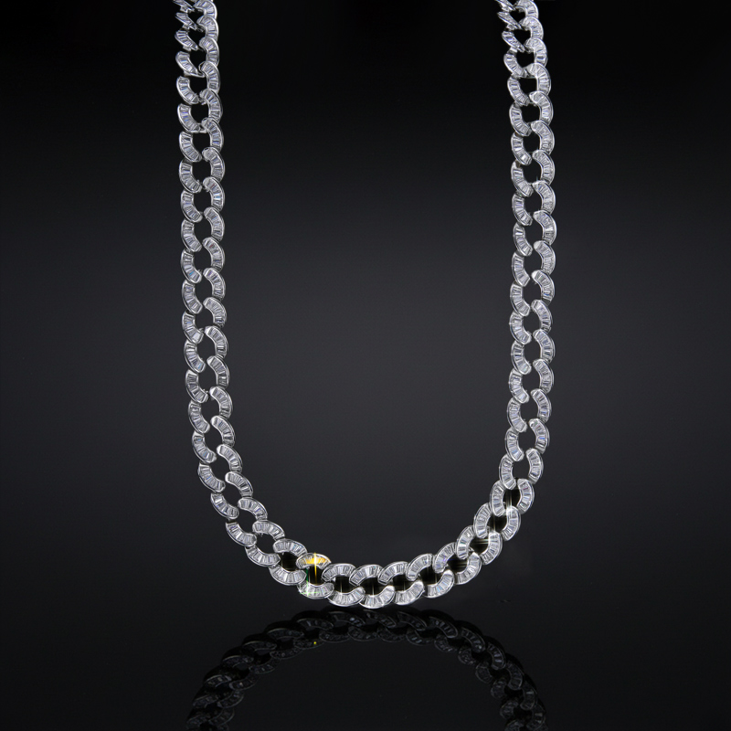 Iced Out 10mm Baguette Cut Chain