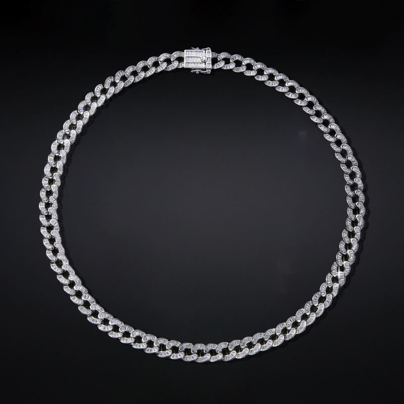 Iced Out 10mm Baguette Cut Chain